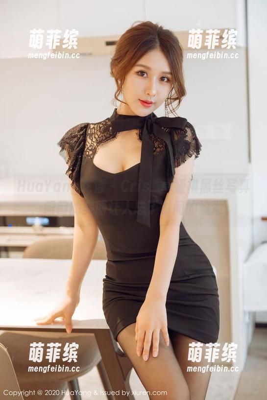 HuaYang花漾 - Cris_卓娅祺黑丝写真，眼前的美丽让人忘了时间的流逝。